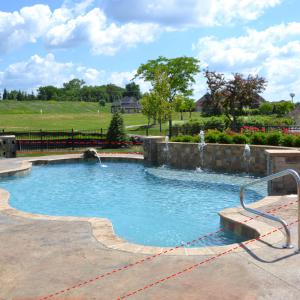 Perimeter alarm for protecting swimming pool 